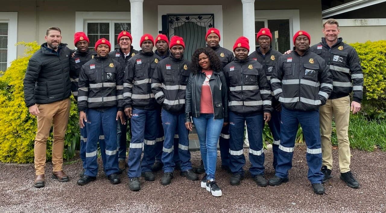 The BCS Bird Control Services installation team and crew at the company's KwaZulu-Natal head office
