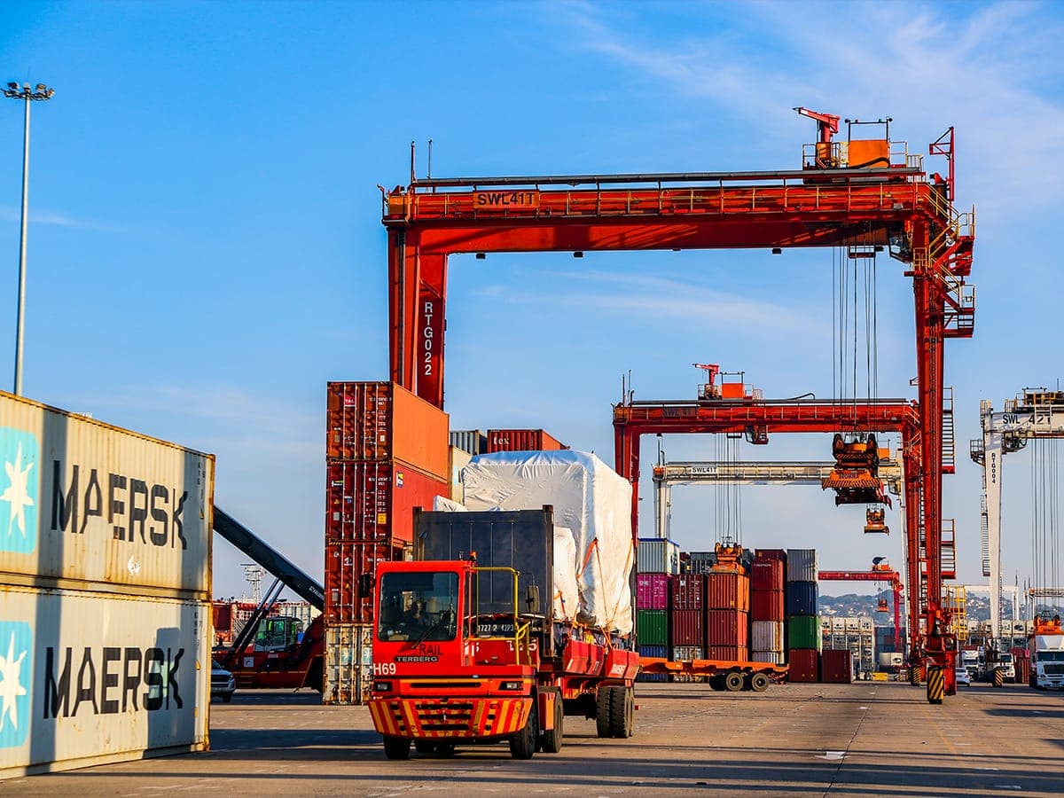 BCS bird control on port terminal gantry cranes, gantries and container-handling structures