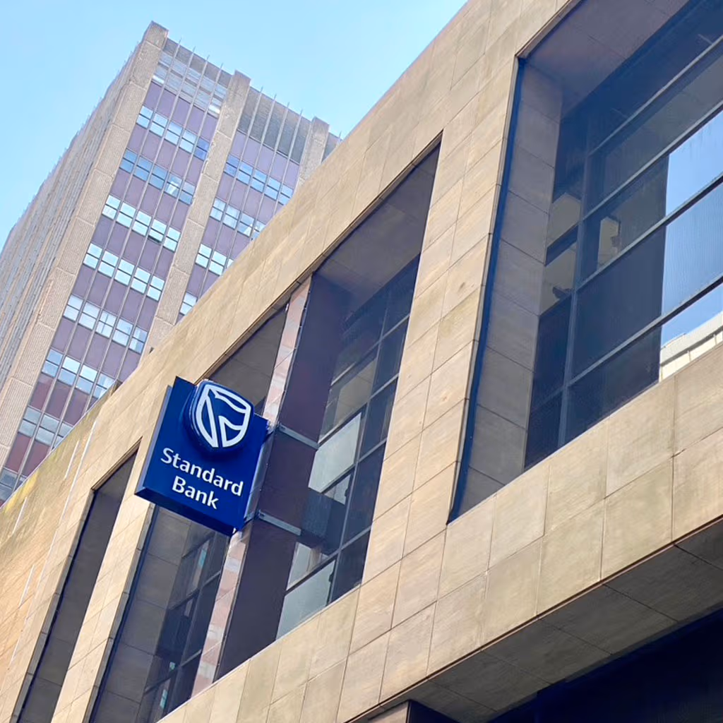 Spectre Net bird exclusion netting installed on the Standard Bank building
